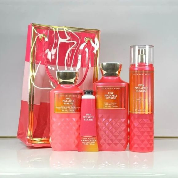 Bath & Body Works Other - Bath & Body Works Pink Pineapple Sunrise 5 PC Gift Set